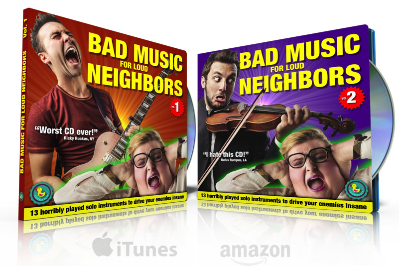 Bad Music for Loud Neighbours CD set on iTunes and Amazon